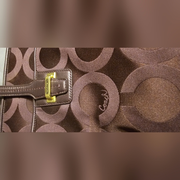 Coach Taylor Alexis Signature OP Art Tote Bag & wallet - Picture 14 of 16